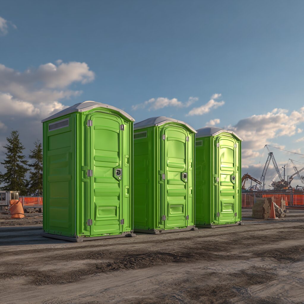 level ground is vital for porta potties on construction sites