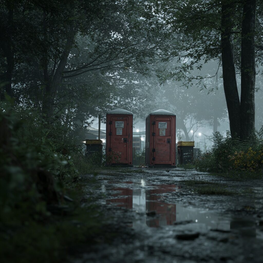 Only professionals should place rented porta potties. 