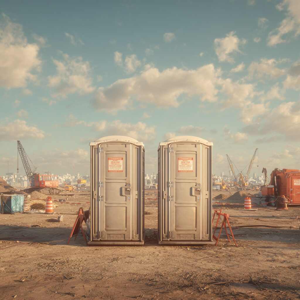 how to protect porta potties from high winds