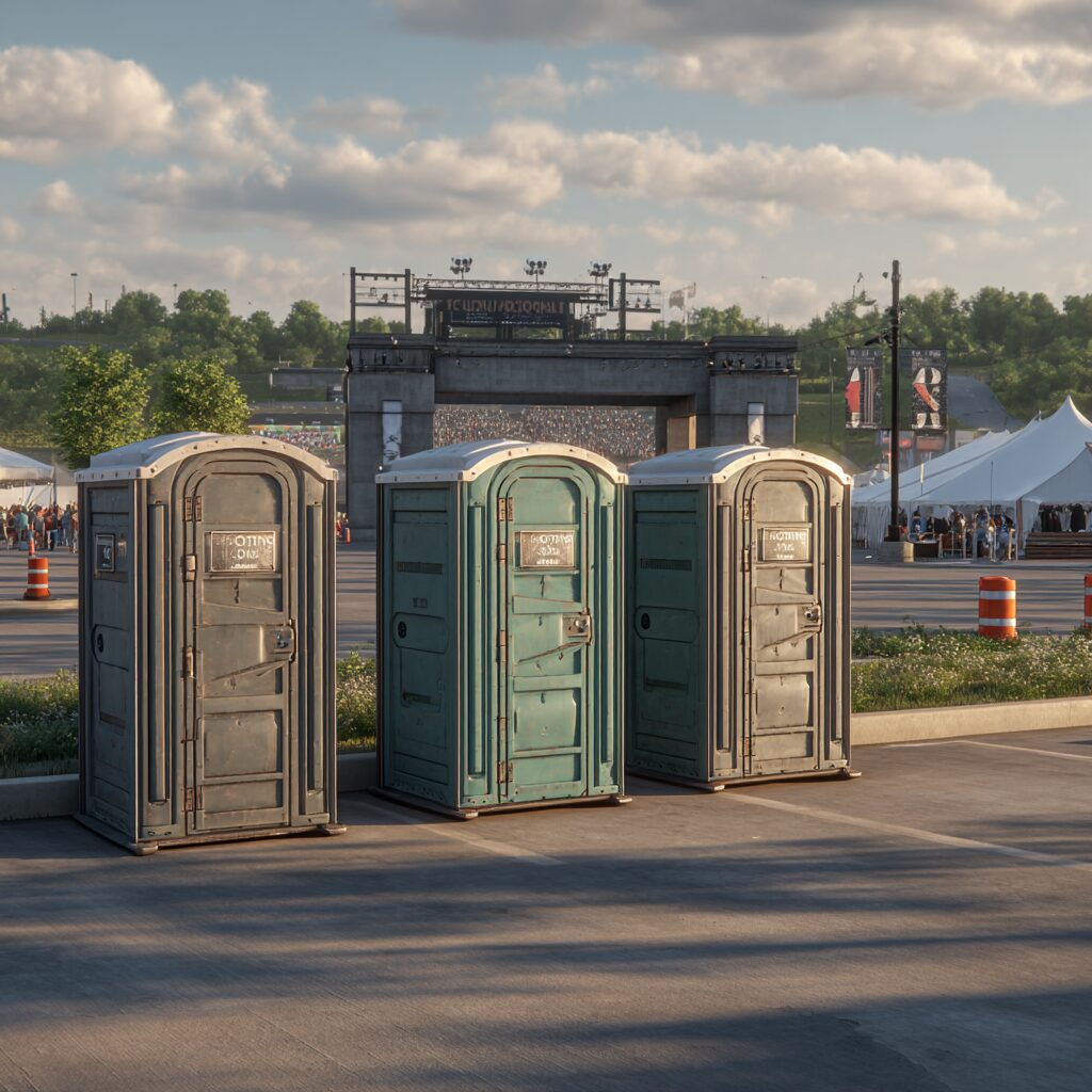 Porta potties must be kept cool in summer