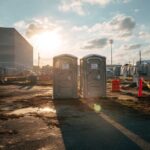 Summer fire safety around porta potties involves limited heat exposure.