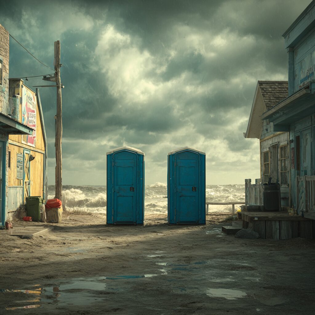 porta potty preparation for hurricanes