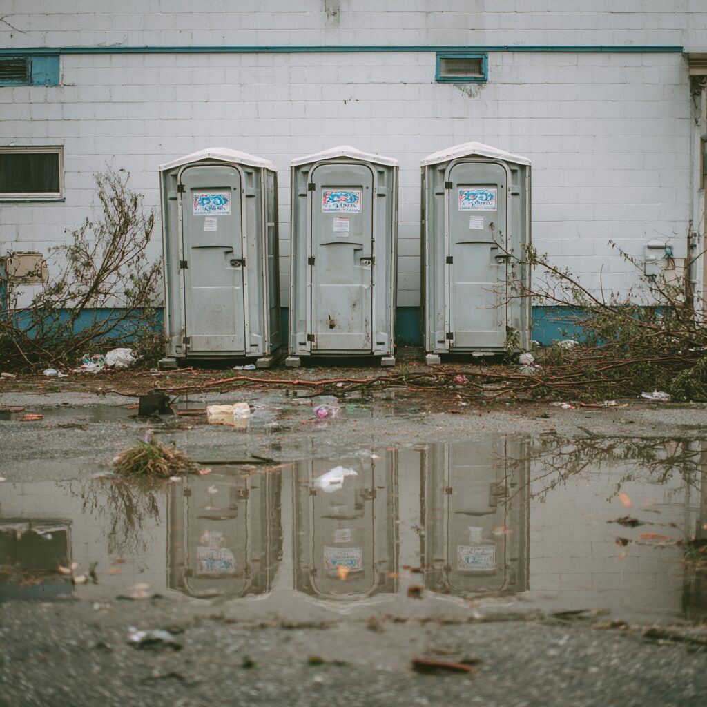 Emergency porta potty rental for hurricane preparation