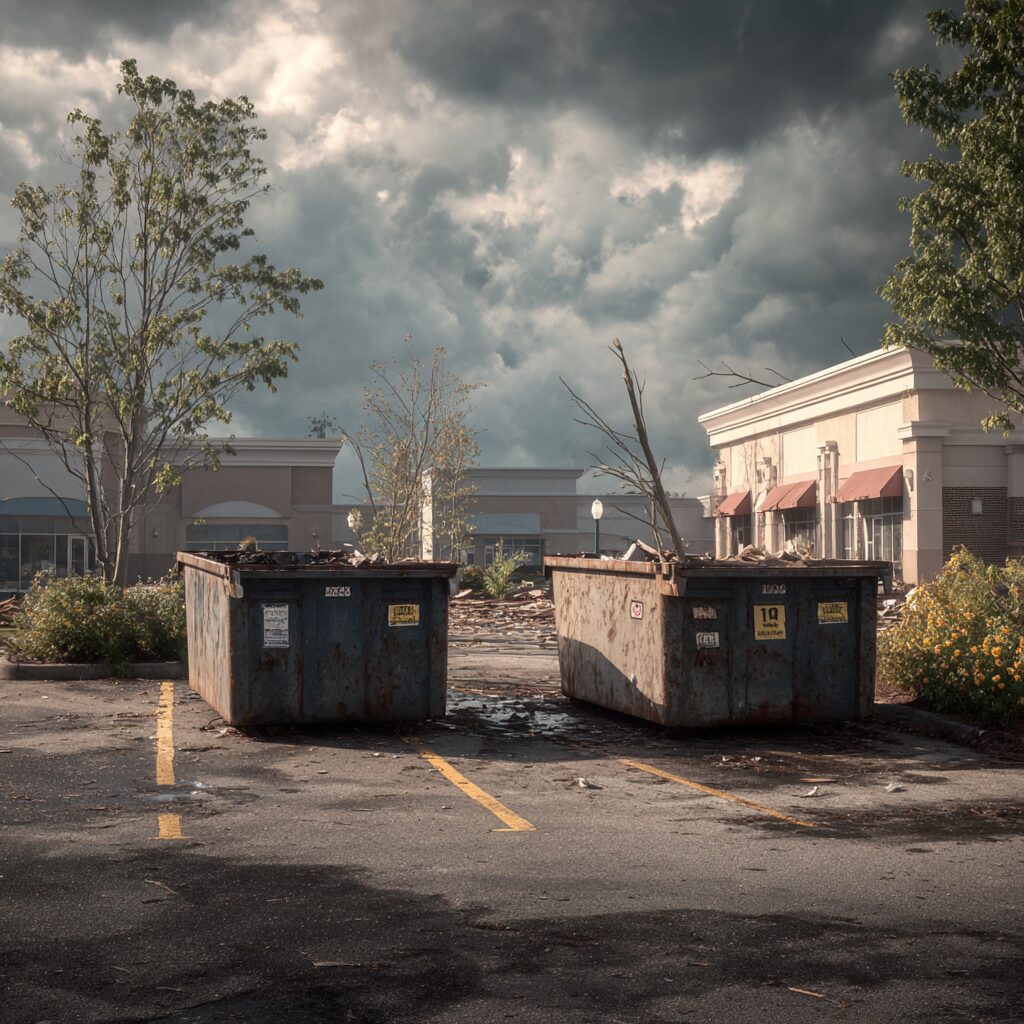 How to secure dumpsters in a hurricane?