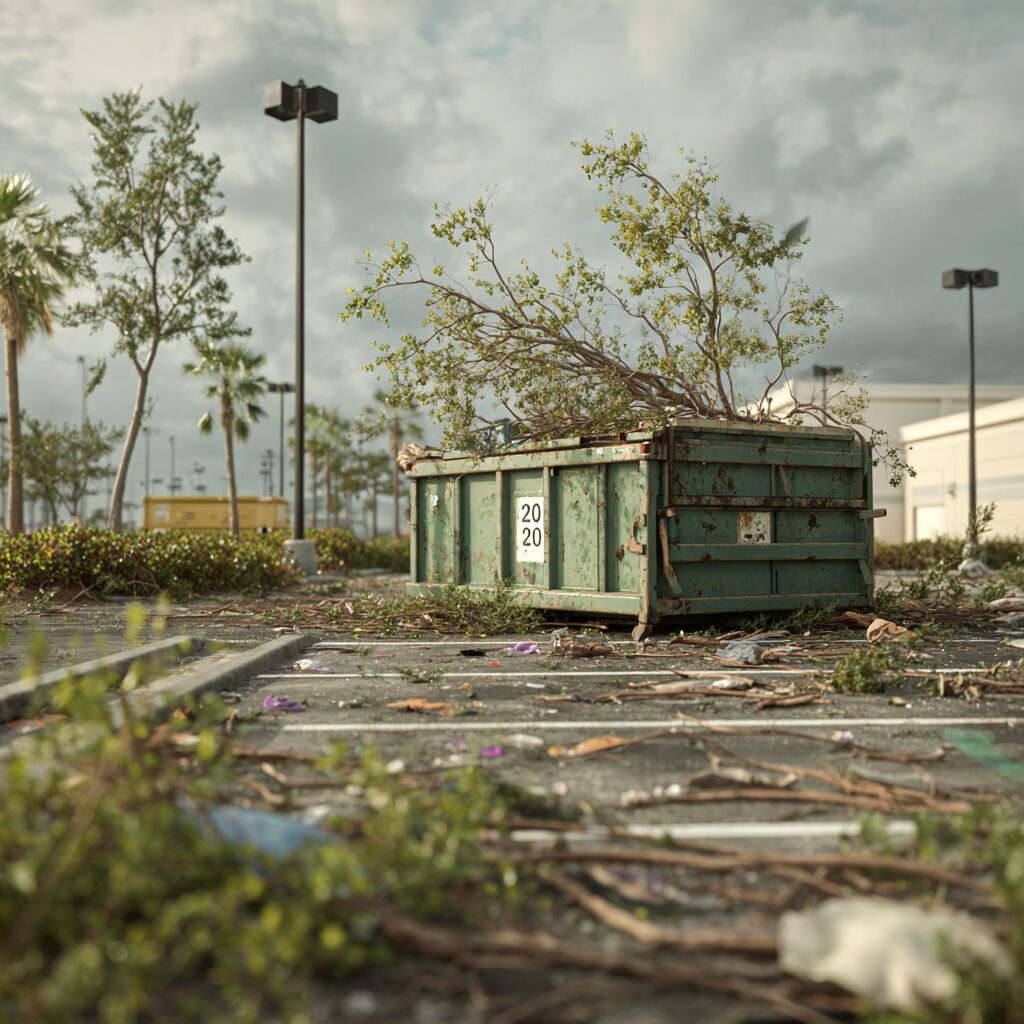 tips for renting a dumpster for hurricane cleanup