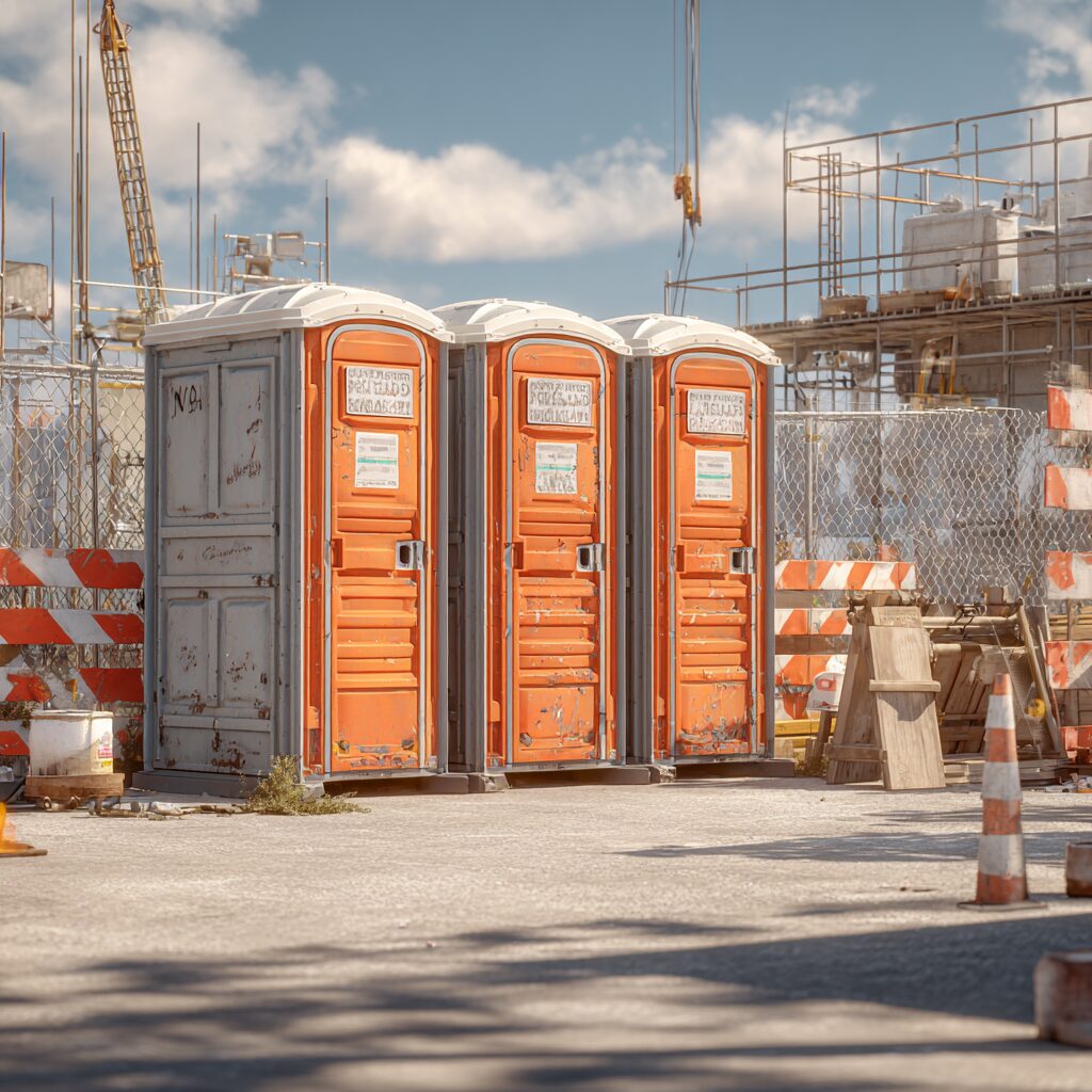 how to protect porta potties from high heat