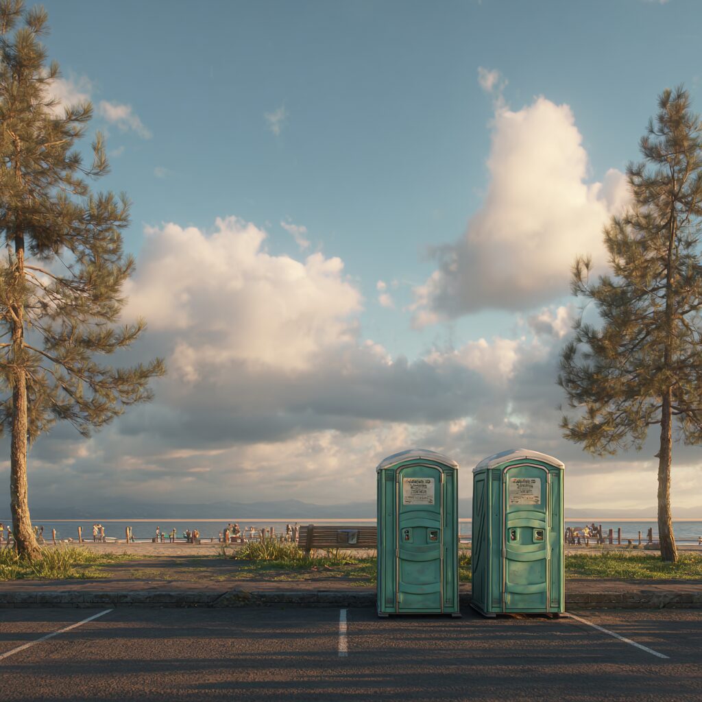 Renting porta potties for beach events