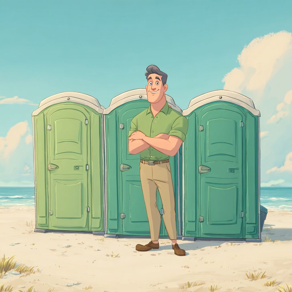 How do I rent a beach porta potty?