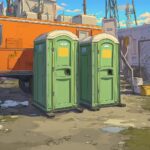 porta potty placement for summer construction sites