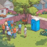 Can I put a porta potty in my backyard for a summer party?
