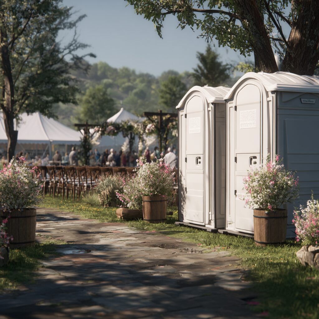 summer wedding season porta potty rental tips