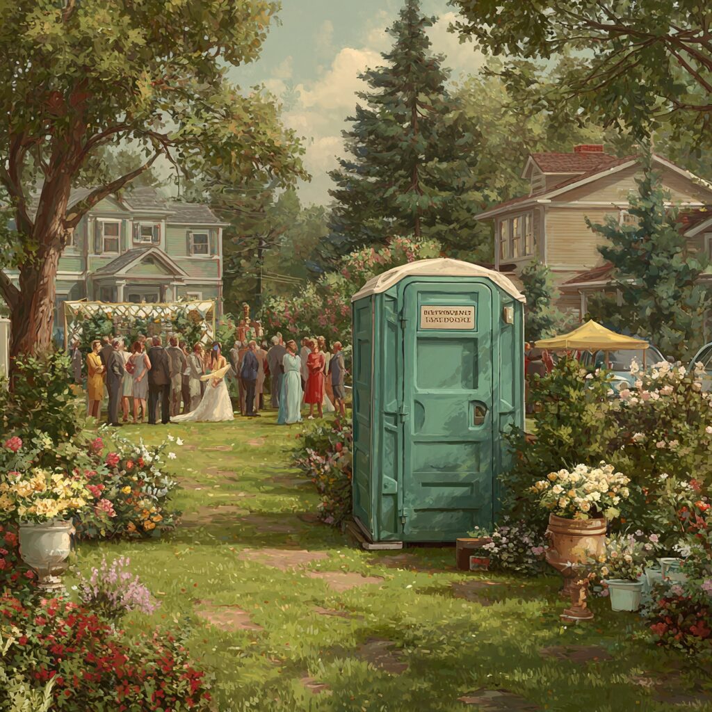 portable toilet wedding rental tips