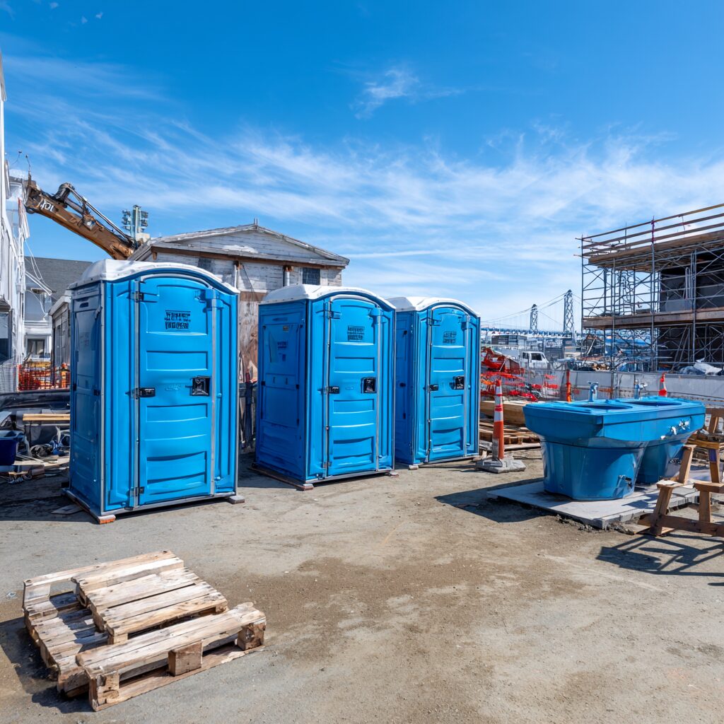 Porta potties rules for construction