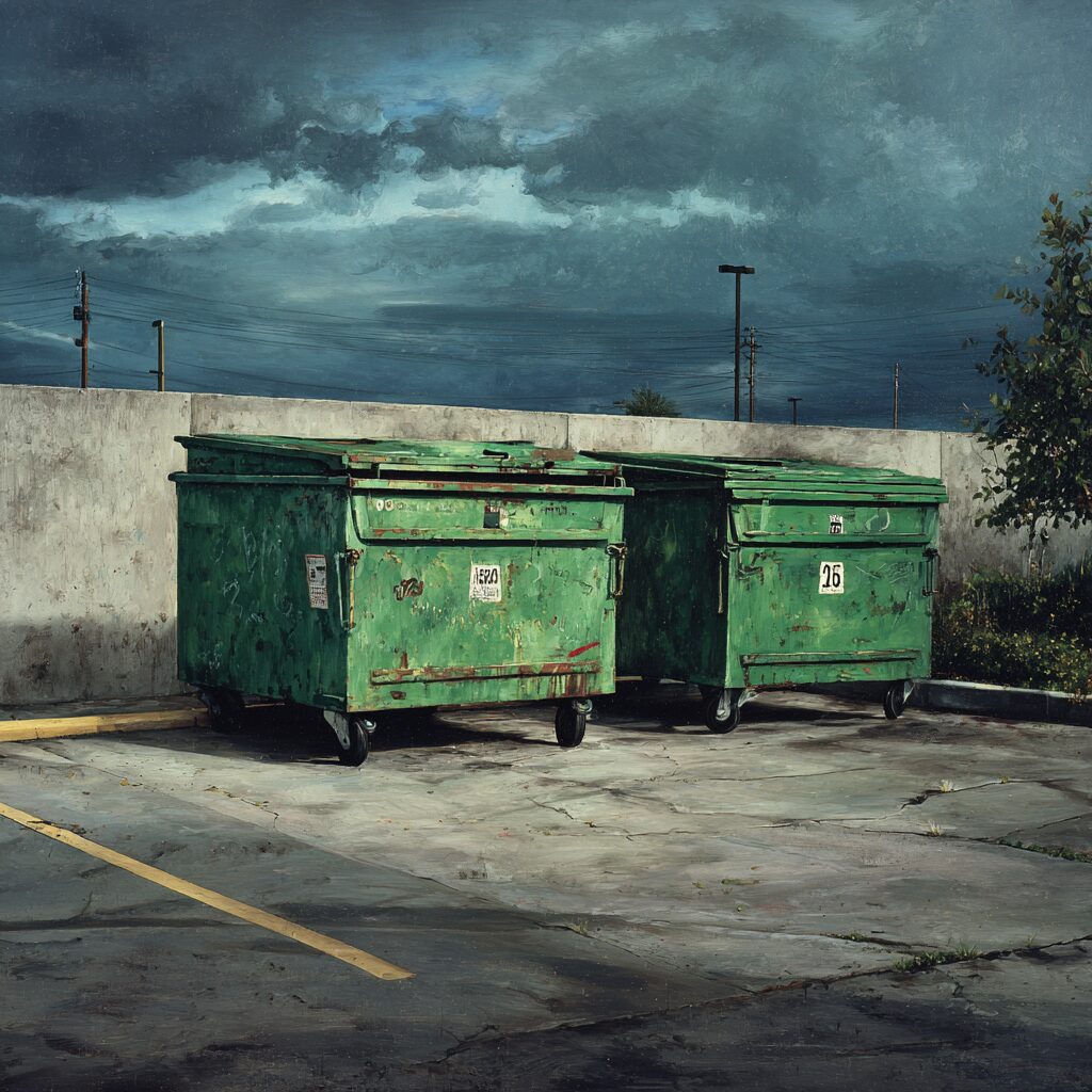 where to place rented dumpsters