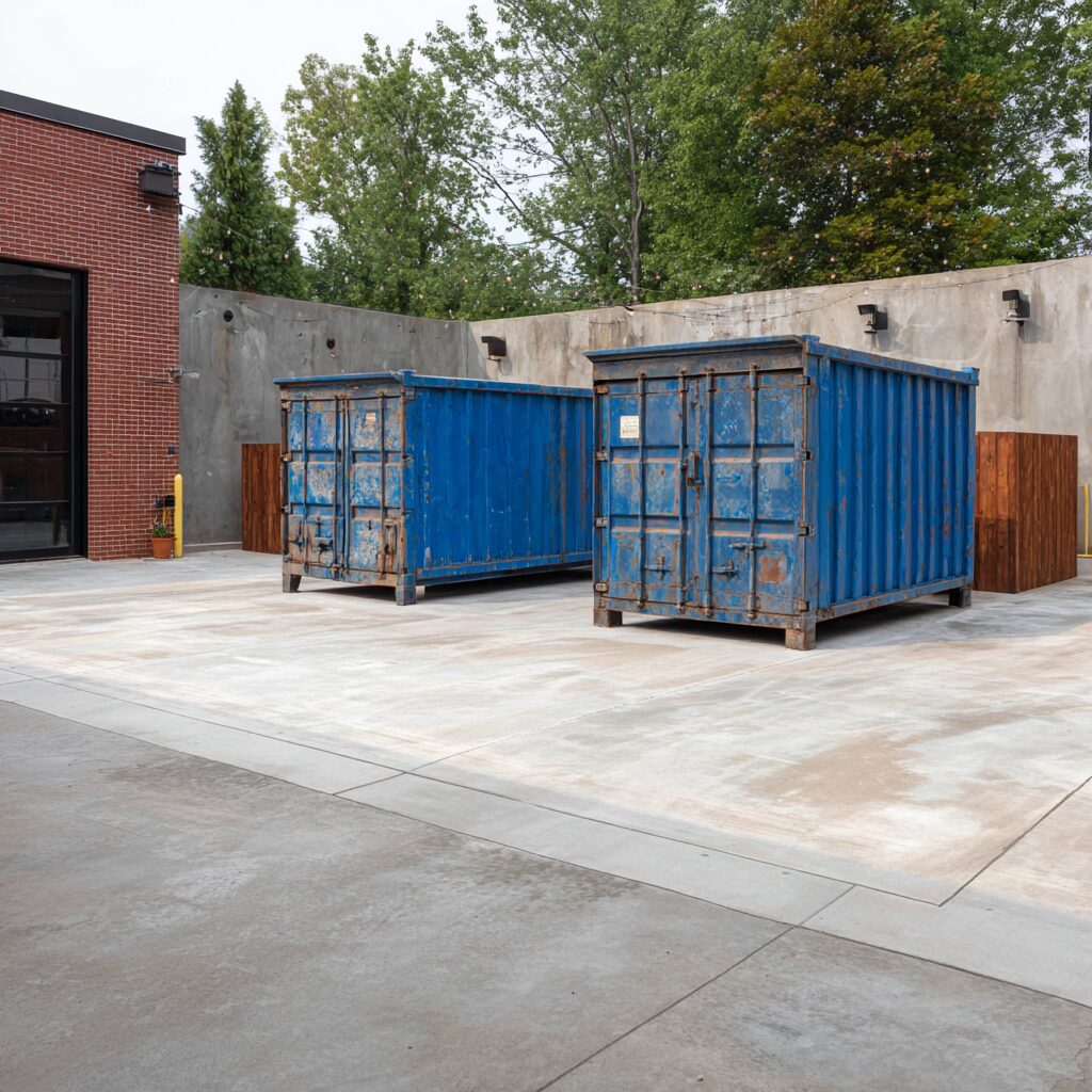 How to use a rented dumpster safely