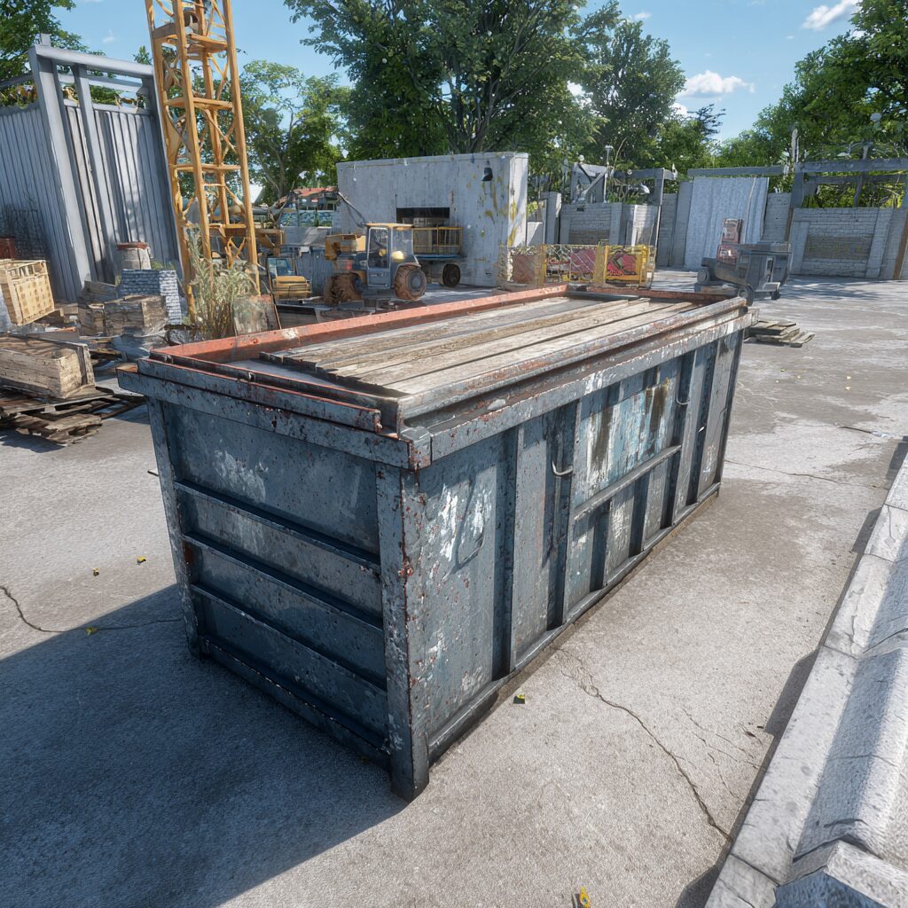 construction site dumpster placement