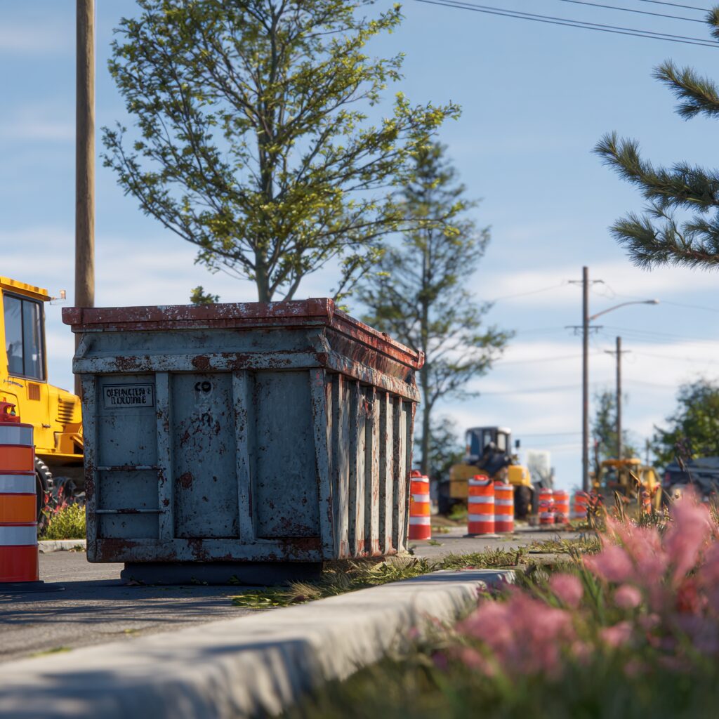 quick facts on how to place a dumpster on a construction site