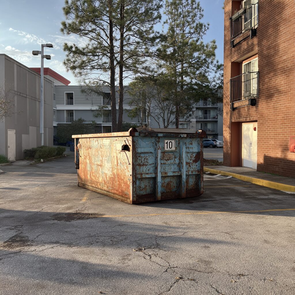 apartment dumpster questions