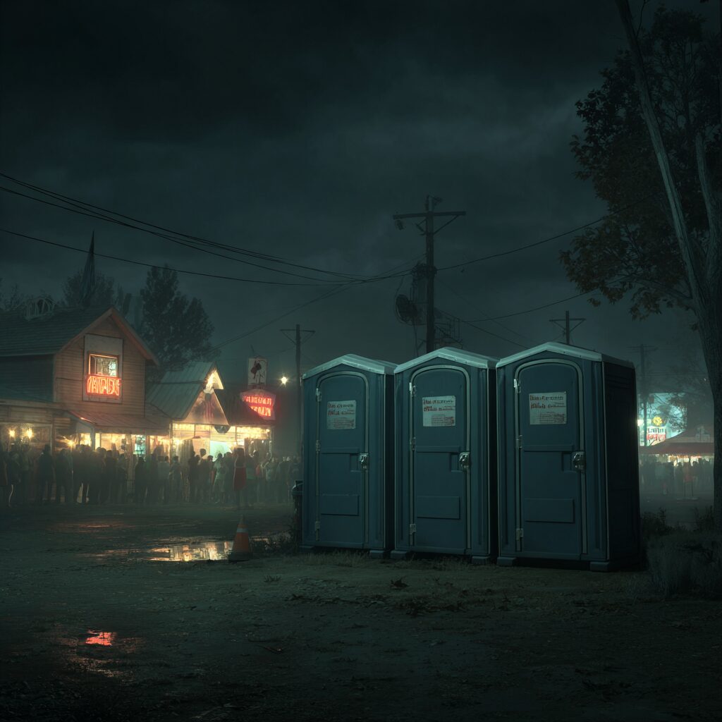 Portable toilet rentals for Halloween events