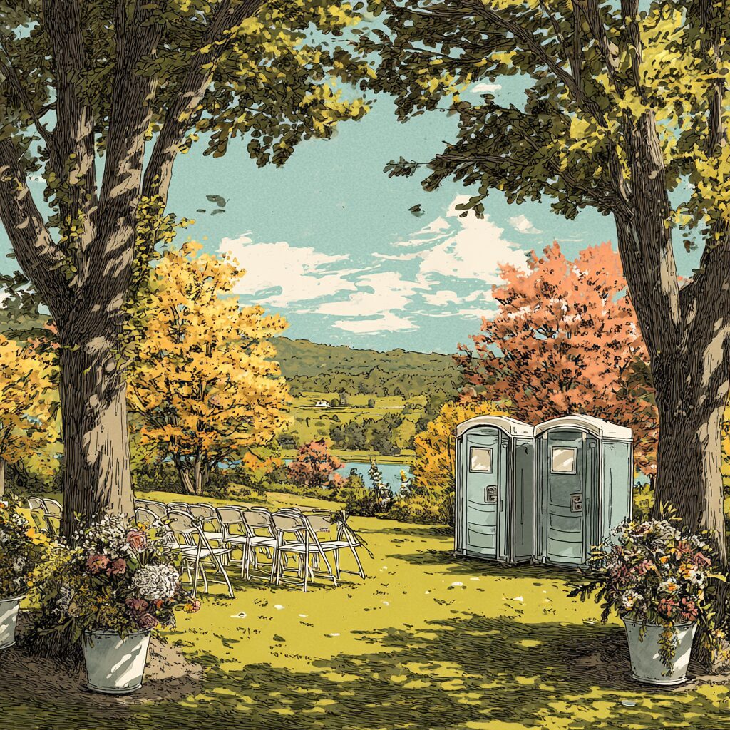 Fall wedding porta potty rental guide