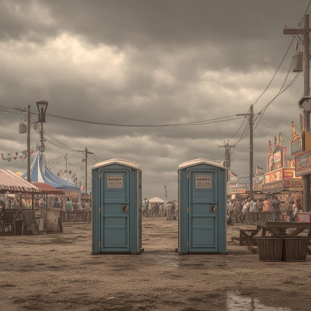 porta potty storm prep for fall