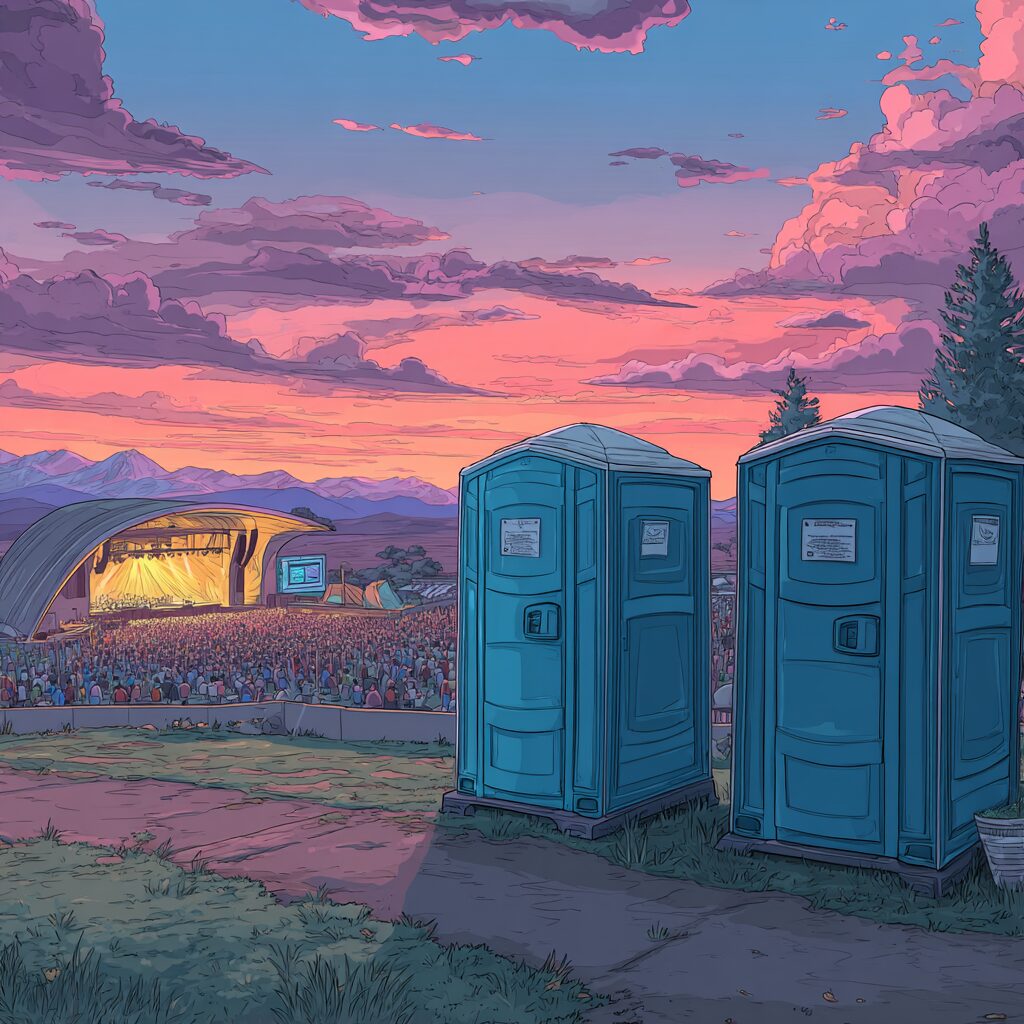 Porta potty rentals for festivals and concerts near me