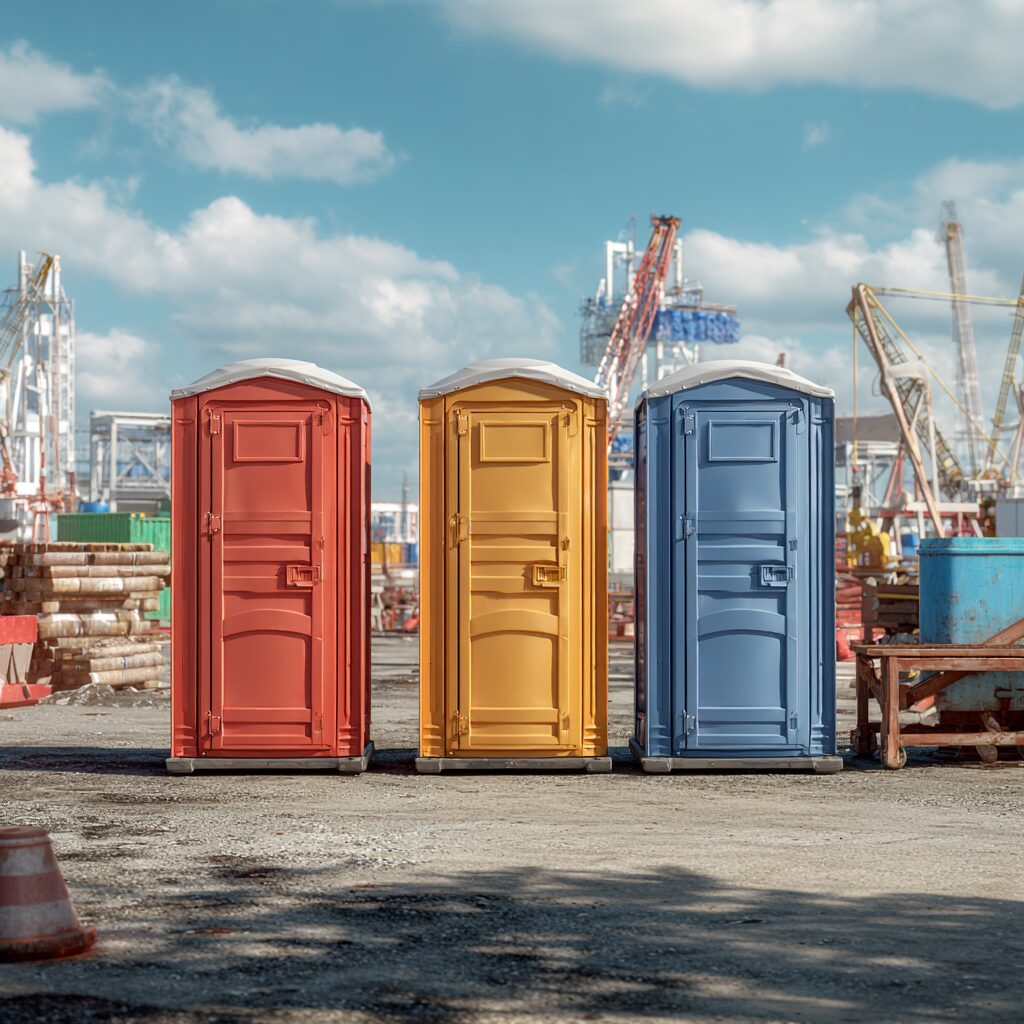 where to place porta potties for construction rentals