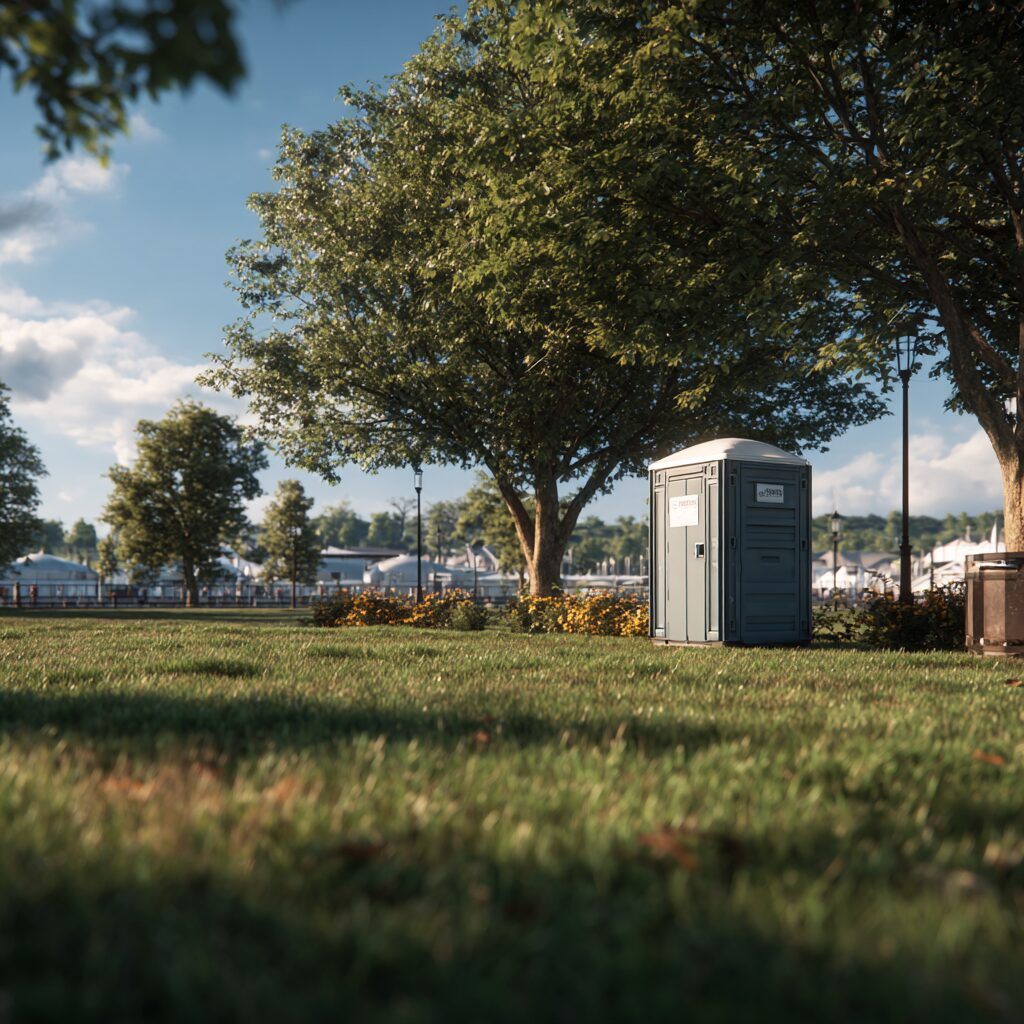 delivery for portable toilet rental for public events near me