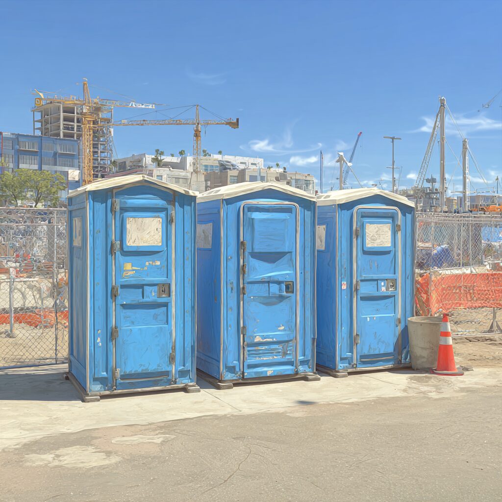 portable toilets costs for construction sites