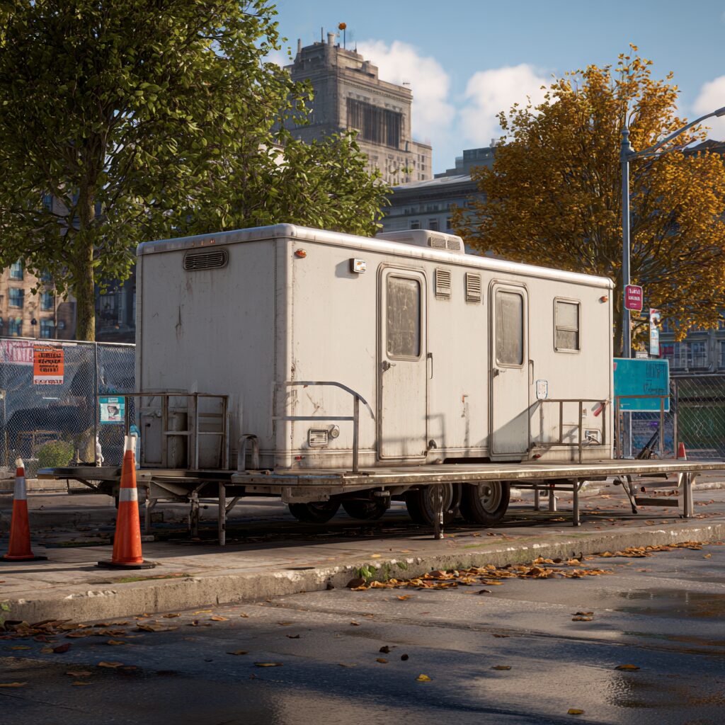 restroom trailer safety for local construction projects