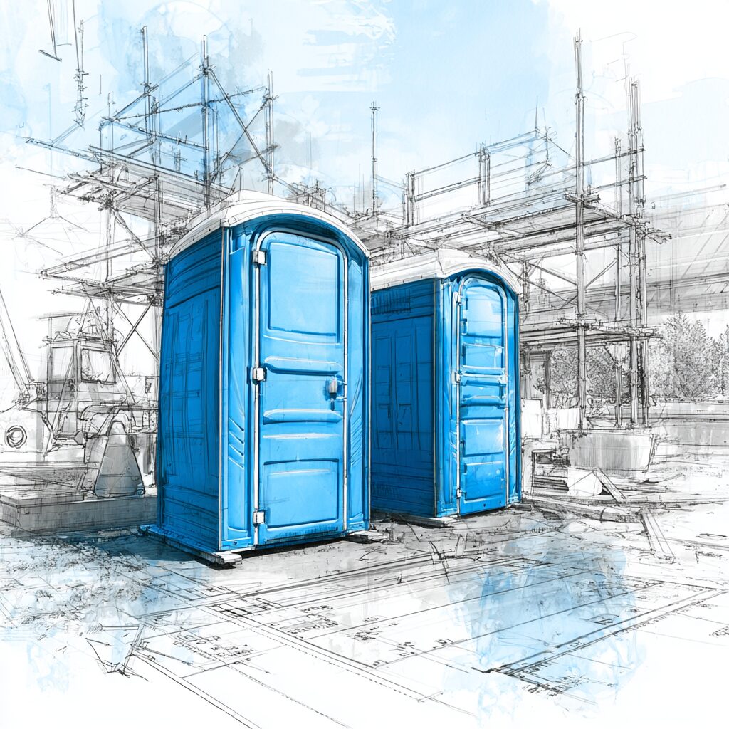 quick guide to portable toilet delivery for construction sites
