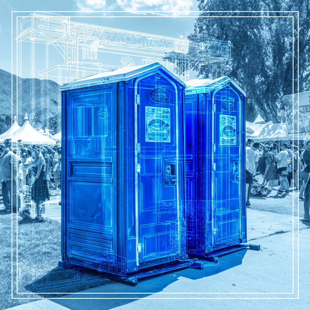 portable toilet delivery for concerts and festivals