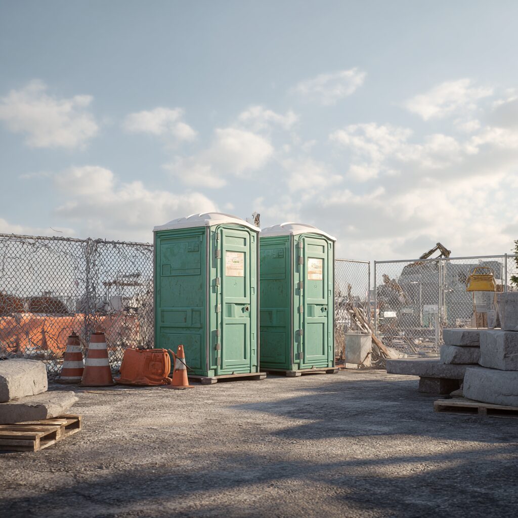 Porta potty hygiene answers for construction sites