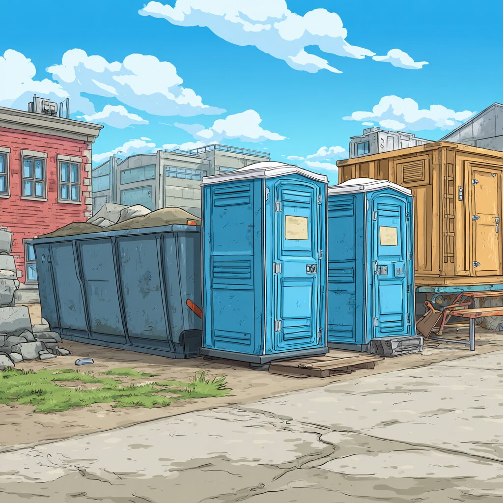 dumpster and porta potty services for construction and events