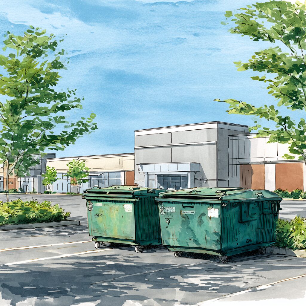 renting dumpsters for retail construction