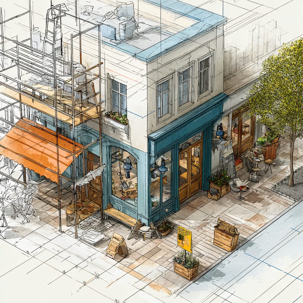 Dumpster rentals for retail renovation