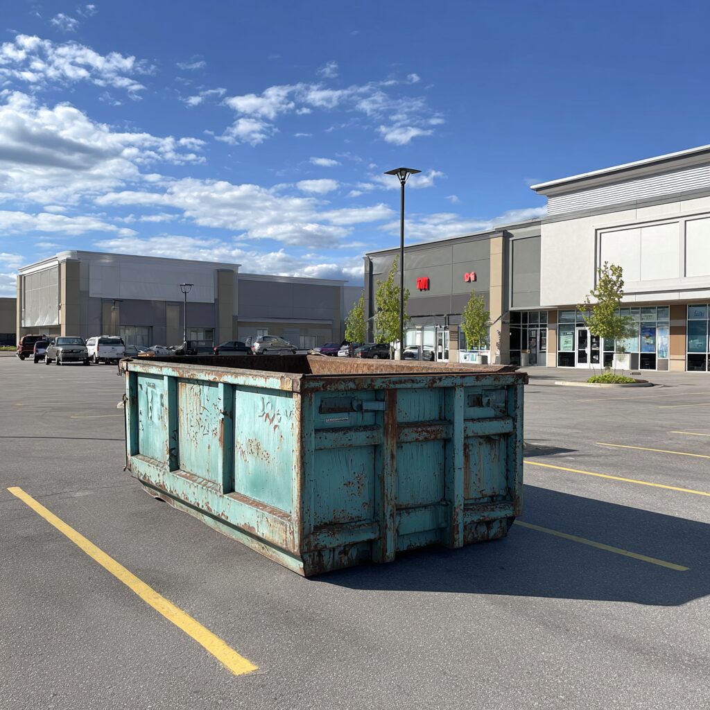 seasonal store changeover dumpster rental