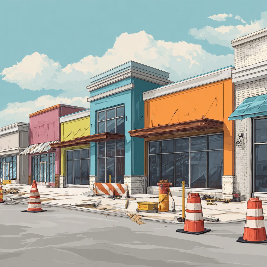 Guide to rented dumpsters for strip mall renovations