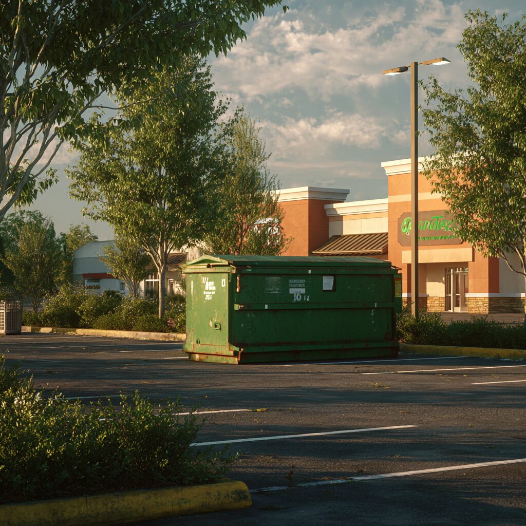 dumpster rentals for shopping mall food courts