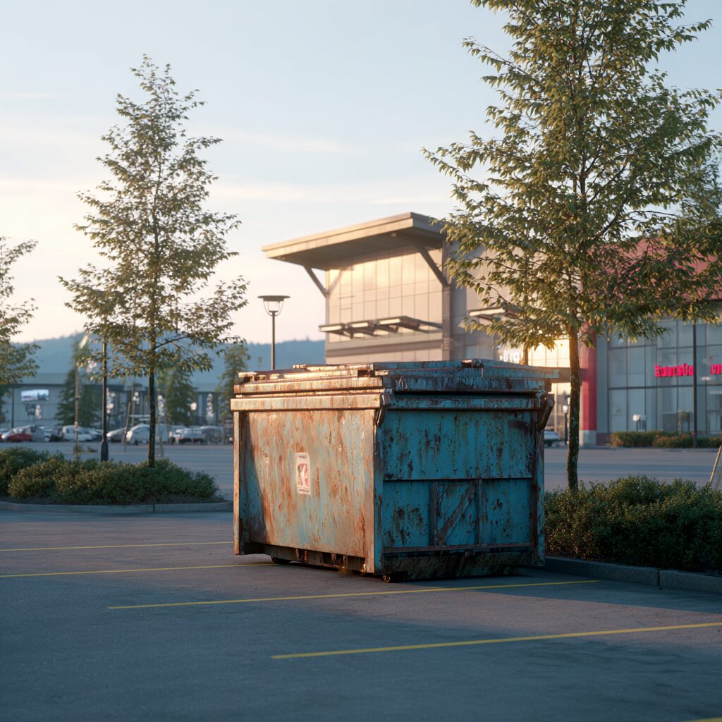 rolloff dumpsters for shopping malls