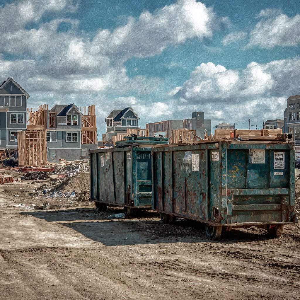 Dumpster size for green construction sites