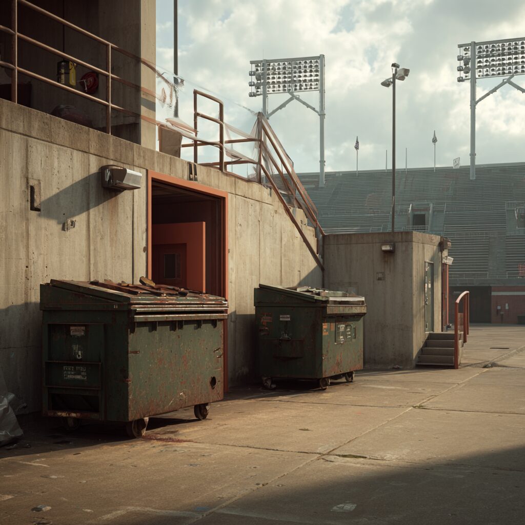 eco friendly dumpsters for concert venues