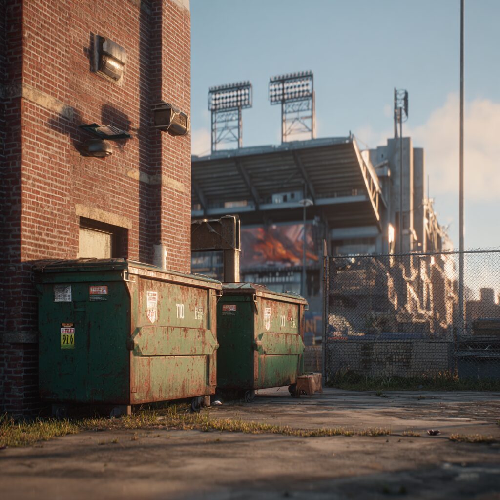 Dumpsters for environmentally friendly music festivals