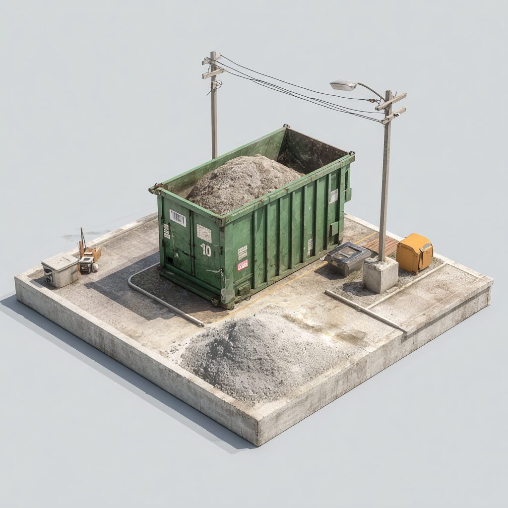 Questions about material separation for dumpster rentals