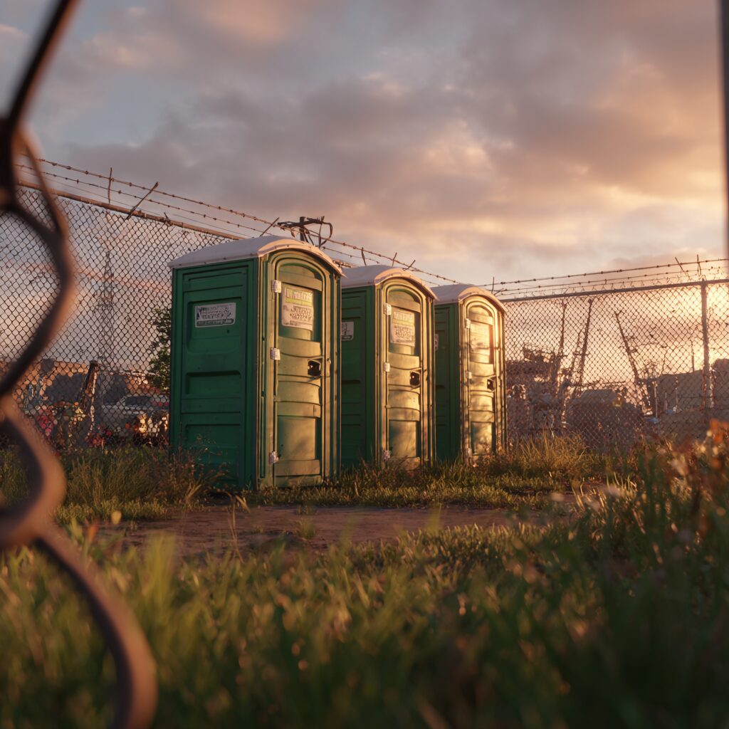 eco friendly porta potties for construction sites