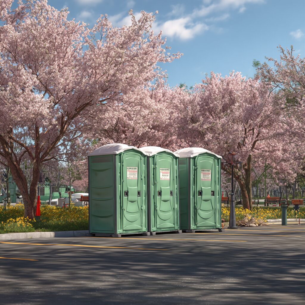 eco friendly porta potties for each season