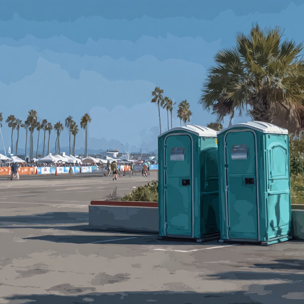 What are water-free portable restrooms?