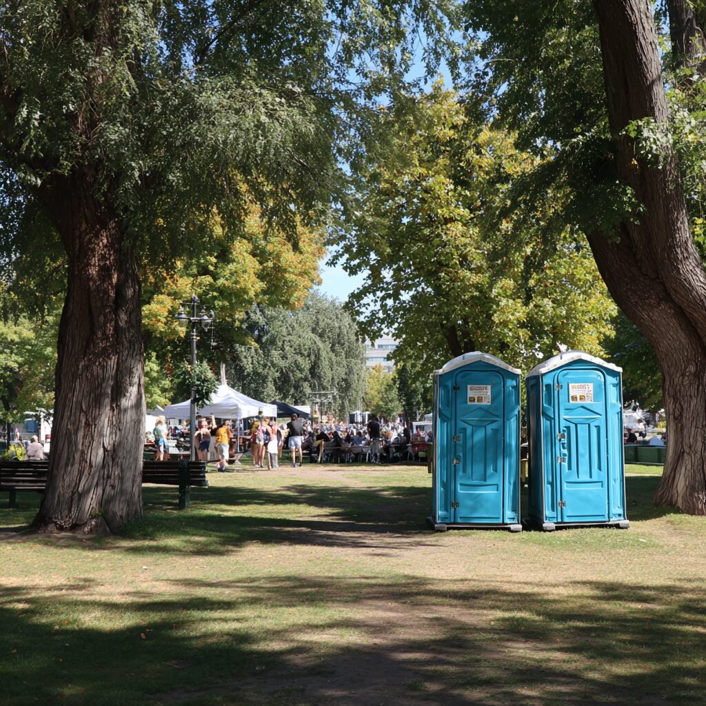porta potties for outdoor weddings and concerts