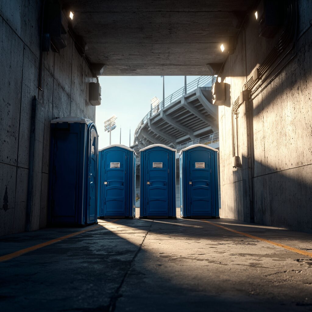 environmentally friendly porta potties for outdoor music festivals