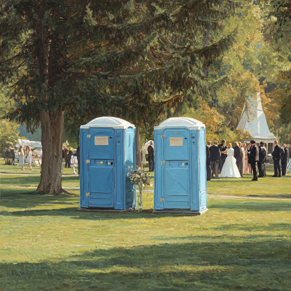Guide to green wedding porta potty solutions
